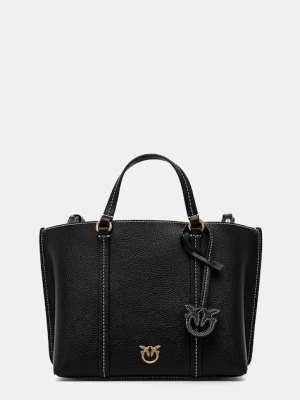 Pinko torebka skórzana kolor czarny 102833.A1LF