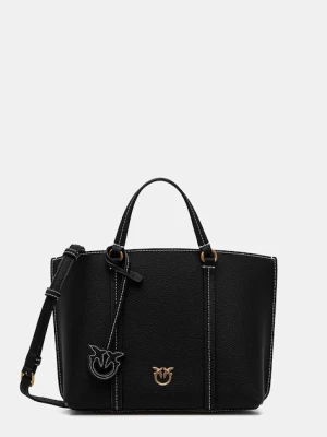 Pinko torebka skórzana kolor czarny 102833.A1LF