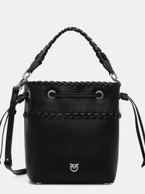 Pinko torebka skórzana kolor czarny 104303 A2OR