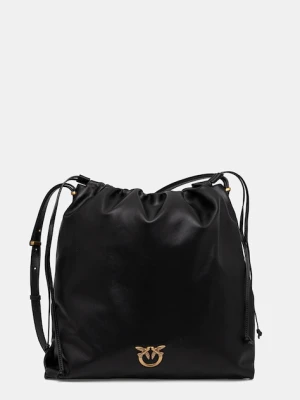 Pinko torebka skórzana kolor czarny 104364 A270