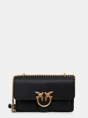 Pinko torebka skórzana kolor czarny 104528 A29Q