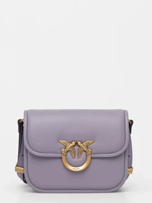 Pinko torebka skórzana kolor fioletowy 104297 A26L