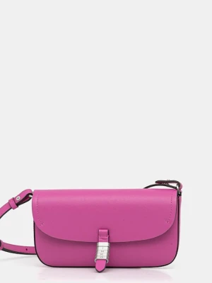 Pinko torebka skórzana kolor różowy 105349 A1ZX