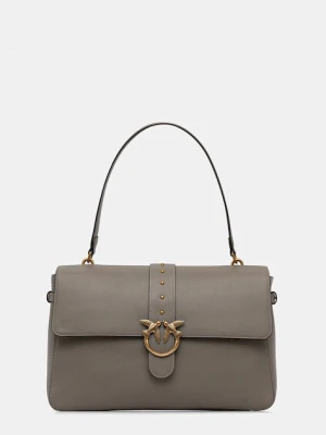 Pinko torebka skórzana kolor szary 105067 A0QO