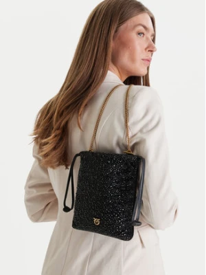 PINKO Torebka Slouchy Coulisse Baby AI 25-26 PCPL 105409 A2WF Czarny