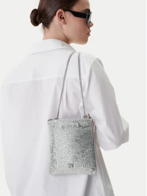 PINKO Torebka Slouchy Coulisse Baby AI 25-26 PCPL 105409 A2WF Srebrny