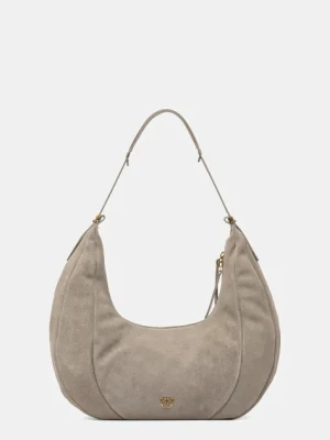 Pinko torebka zamszowa kolor szary 104295 A29N