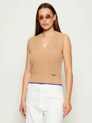 Pinko Wełniana kamizelka STAGNONE | Regular Fit | z dodatkiem kaszmiru