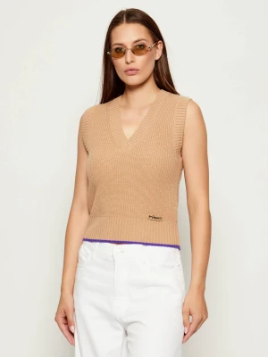 Pinko Wełniana kamizelka STAGNONE | Regular Fit | z dodatkiem kaszmiru