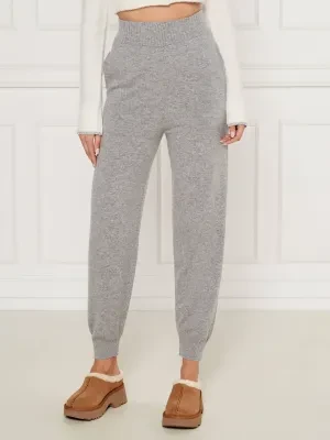 Pinko Wełniane spodnie dzianinowe AUSTRALIAN | Regular Fit | z dodatkiem kaszmiru