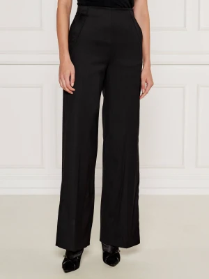 Pinko Wełniane spodnie PETRARCA | flare fit czarny