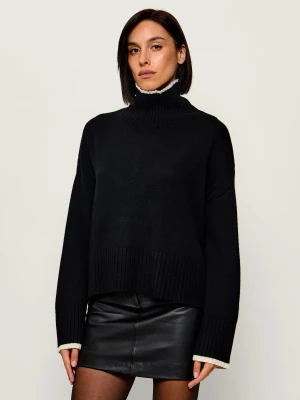 Pinko Wełniany golf Falkland | Relaxed fit | z dodatkiem kaszmiru czarny