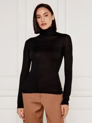 Pinko Wełniany golf SACRO DOLCEVITA | Slim Fit | z dodatkiem jedwabiu