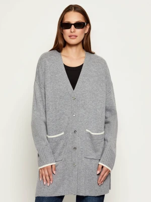 Pinko Wełniany kardigan TASMANIA | Relaxed fit | z dodatkiem kaszmiru
