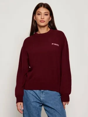 Pinko Wełniany sweter | Loose fit | z dodatkiem kaszmiru