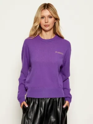 Pinko Wełniany sweter | Loose fit | z dodatkiem kaszmiru