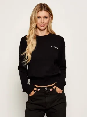 Pinko Wełniany sweter | Loose fit | z dodatkiem kaszmiru