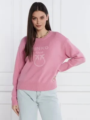 Pinko Wełniany sweter | Regular Fit