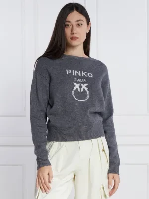 Pinko Wełniany sweter | Regular Fit
