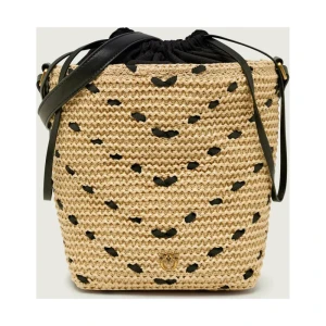 Pinko Worek BUCKET MINI CHEVRON | z dodatkiem skóry