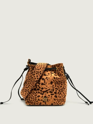 Pinko Worek SECCHIELLO MINI | zamsz camel