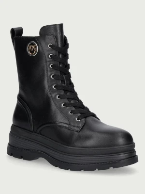 Pinko workery damskie skórzane Eva 05 czarny