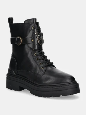 Pinko workery Mia damskie kolor czarny na platformie SD0147 P001 Z99