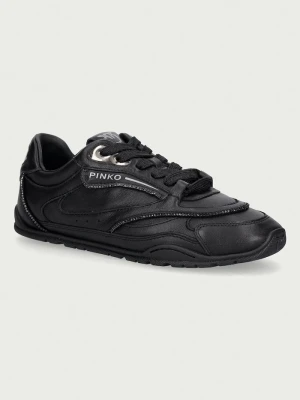 Pinko Yulia 04 sneakersy damskie skórzane czarny