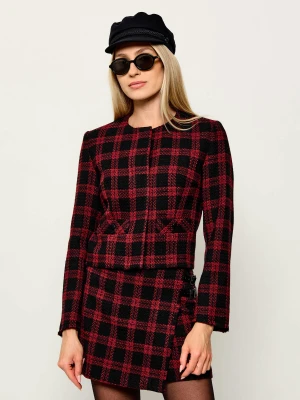 Pinko Żakiet Geum | Cropped Fit | z dodatkiem wełny czerwony