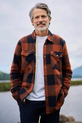 Pinn Borg — męska flanelowa koszula z podszewką - Orange Mountain Warehouse