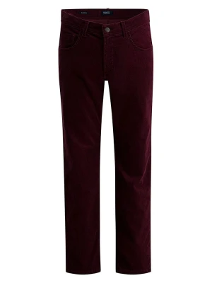 Pioneer Spodnie sztruksowe "Rando" - Regular fit - w kolorze bordowym rozmiar: W34 / L32