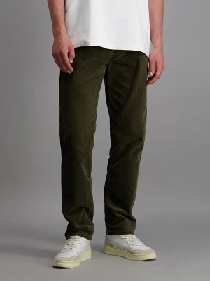 Pioneer Spodnie sztruksowe "Rando" - Regular fit - w kolorze khaki rozmiar: W33 / L30