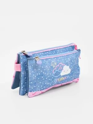 Piórnik Disney niebieski denim