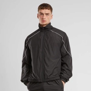 Piped Panel Trackjacket, markiUrban Classics, Komplety dresowe, w kolorze czarny, rozmiar: