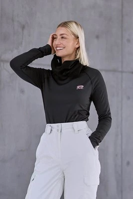 Piste damski top termoaktywny - Charcoal Animal