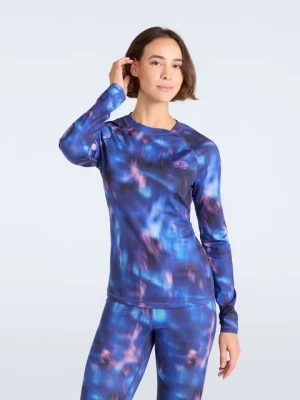 Piste — damski top termoaktywny z nadrukiem - Purple Animal