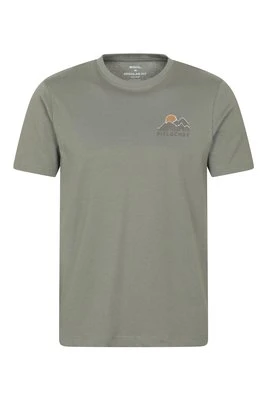 Pitlochry Mountain bawełniana koszulka męska - Dark Green Mountain Warehouse