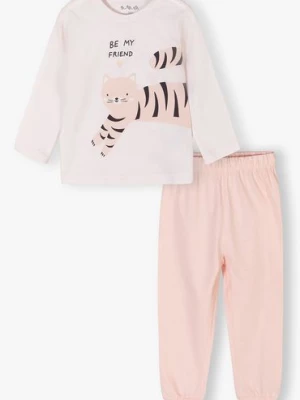 Piżama dla dziewczynki - różowa z kotem 5.10.15.