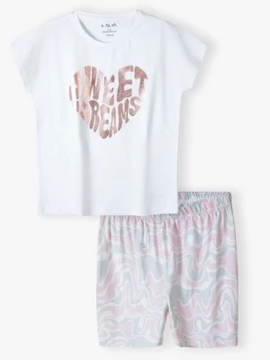 Piżama dla dziewczynki z kolorowym nadrukiem 5.10.15.