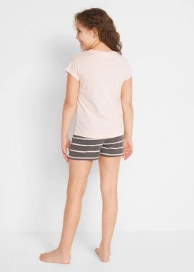 Piżama dziewczęca z krótkimi spodenkami (2 części) bonprix