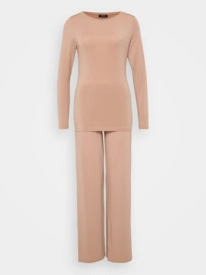 Piżama Emporio Armani jasnobrązowy