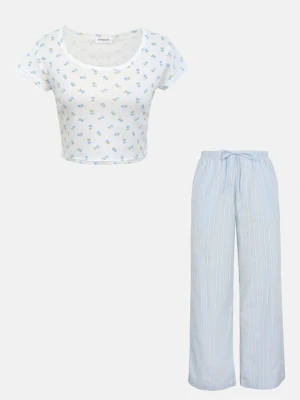 Piżama Even&Odd By Zalando niebieski
