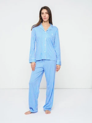 Piżama Lauren Ralph Lauren niebieski