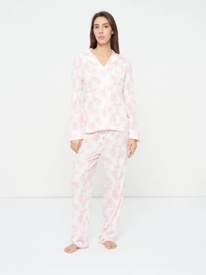 Piżama Lauren Ralph Lauren różowy