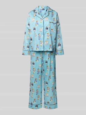 Piżama o kroju comfort fit z czystej bawełny model 'Iconic Bear' Polo Ralph Lauren