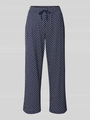 Piżama o kroju comfort fit z mieszanki bawełny i wiskozy model 'Perfect Nights PJ spodnie' s.Oliver Niebieski