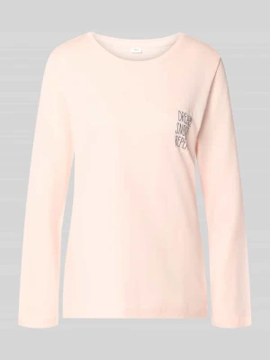 Piżama o kroju comfort fit z mieszanki bawełny i wiskozy model 'Perfect Nights Shirt' s.Oliver Jasnoróżowy