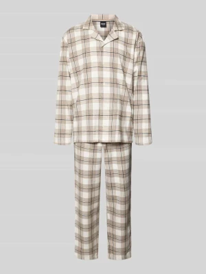 Piżama o kroju regular fit z mieszanki bawełny model ‘HOLIDAY’ Boss