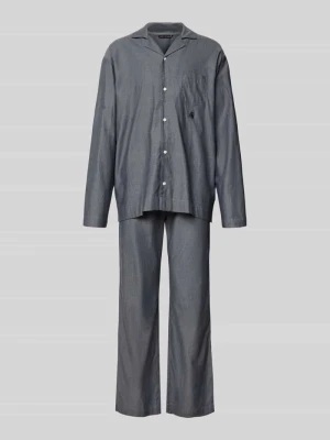 Piżama o kroju relaxed fit z czystej bawełny model ‘HERRINGBONE’ Tommy Hilfiger