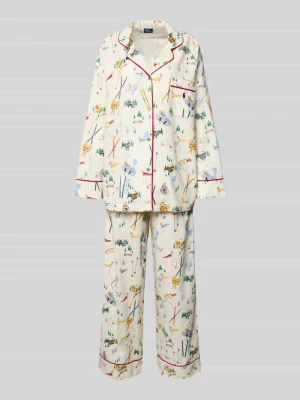 Piżama o kroju relaxed fit z kołnierzem z połami model ‘Cozy’ Polo Ralph Lauren